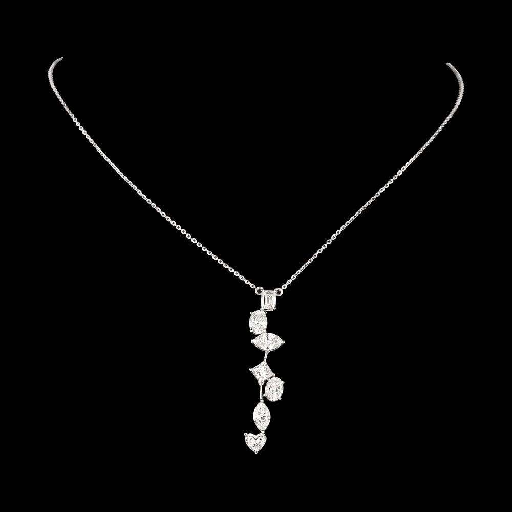 18K White Gold Diamond Jewellery - 3.527ct VVS-VS-HI