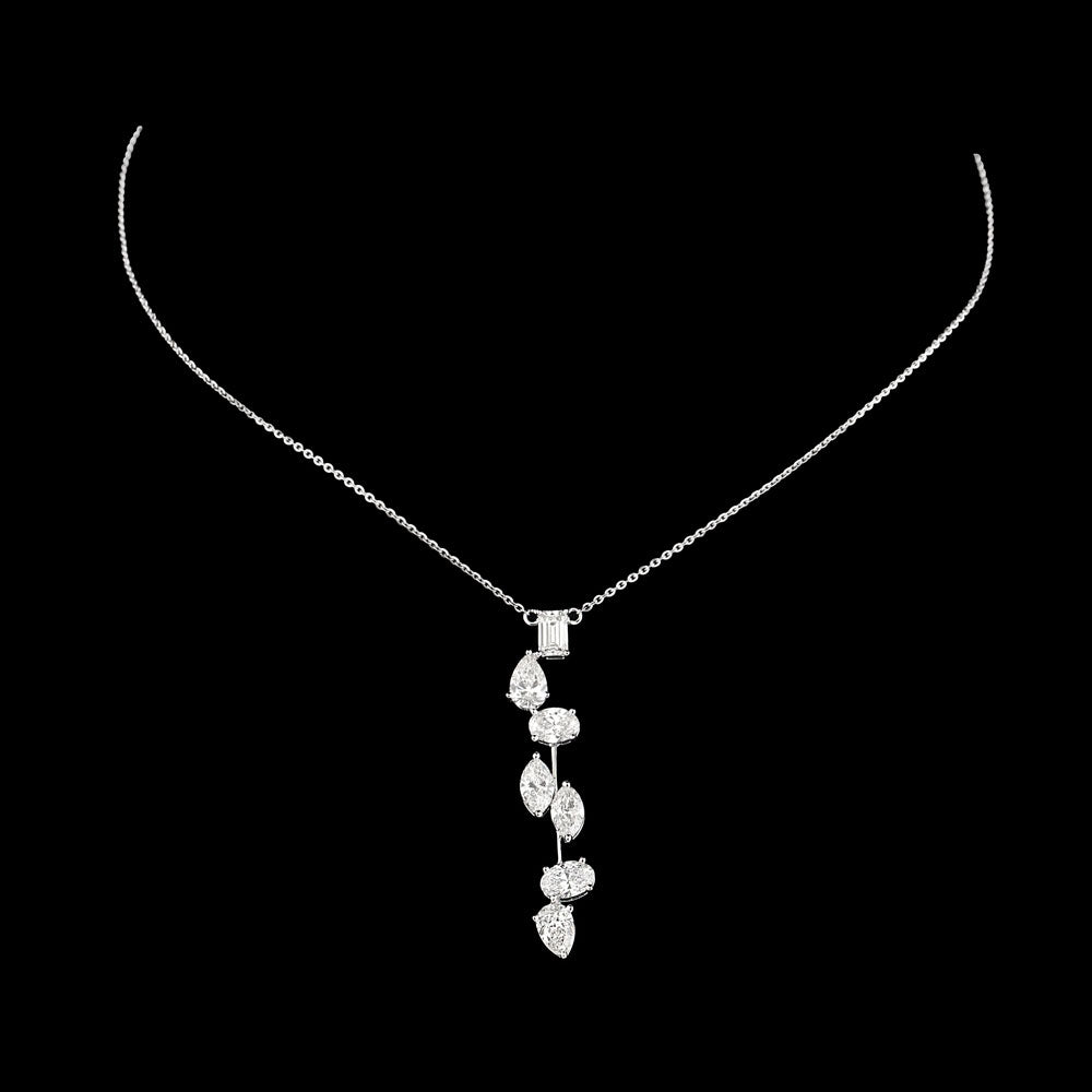 18K White Gold Diamond Jewellery - 3.789ct VVS-VS-HI