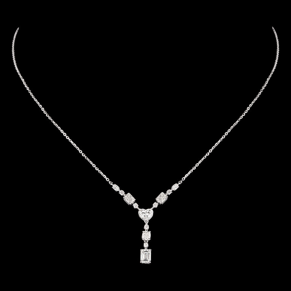 18K White Gold Diamond Jewellery - 3.66ct VVS-VS-GH