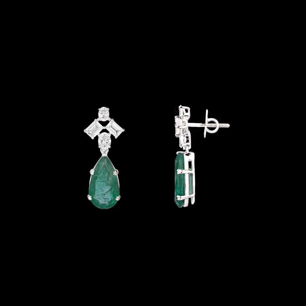 18K White Gold Diamond Jewellery - 2.4ct VVS-VS-HI with Colour Stones