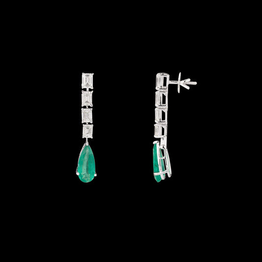 18K White Gold Diamond Jewellery - 3.5ct VVS-VS-HI with Colour Stones