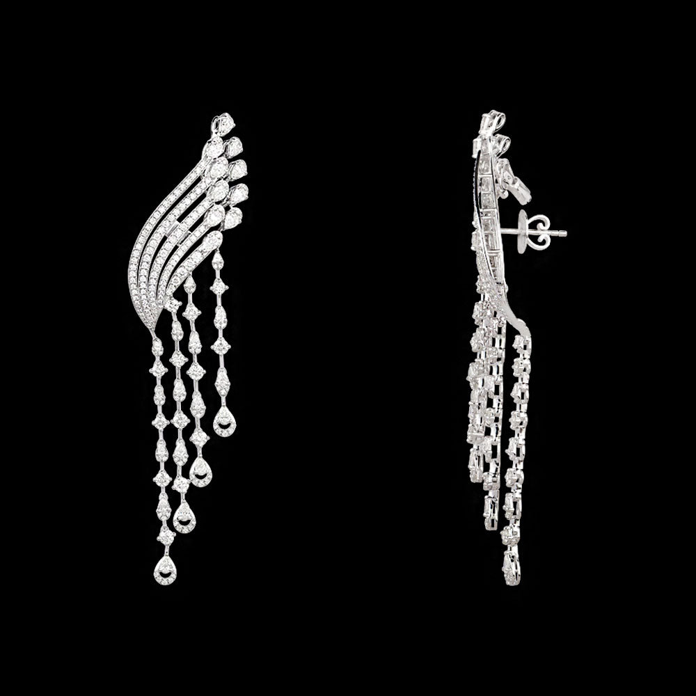 18K White Gold Diamond Jewellery - 7.972ct VVS-VS-GH