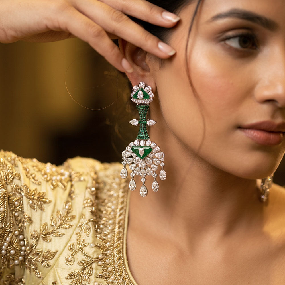 18K White Gold Diamond Jewellery - 10.303ct VS-SI-JK with Colour Stones