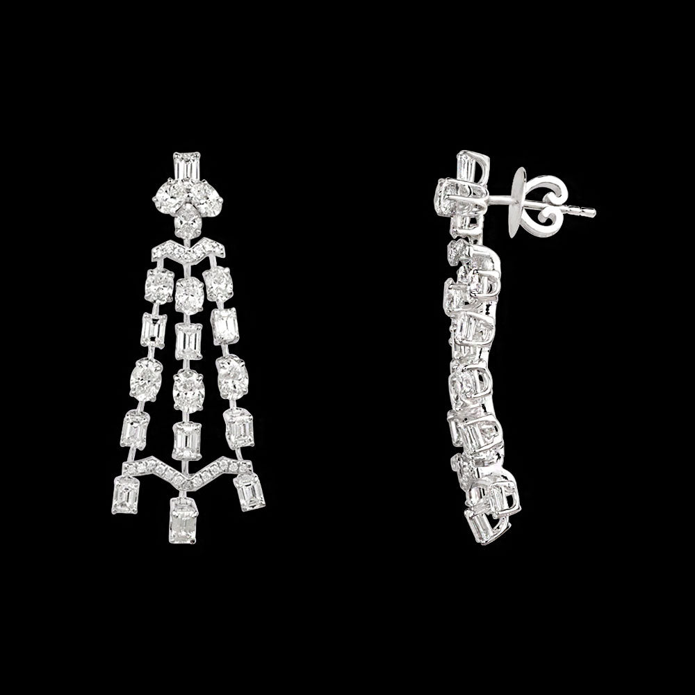 14K White Gold Diamond Jewellery - 8.602ct VVS-VS-HI