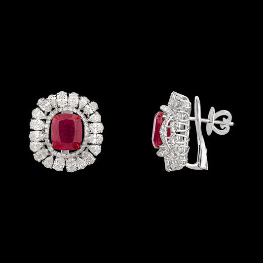 14K White Gold Diamond Jewellery - 7.224ct VS-SI-KL with Colour Stones