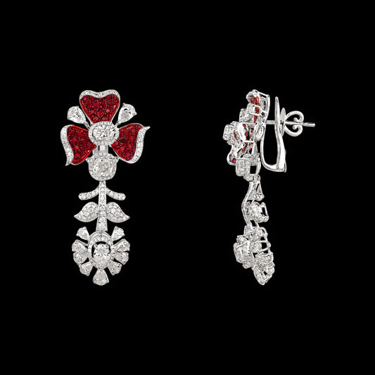 14K White Gold Diamond Jewellery - 10.523ct VS-SI-IJ with Colour Stones