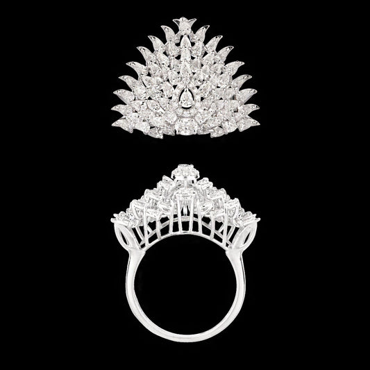18K White Gold Diamond Ring - 1.94ct VVS-VS-FG