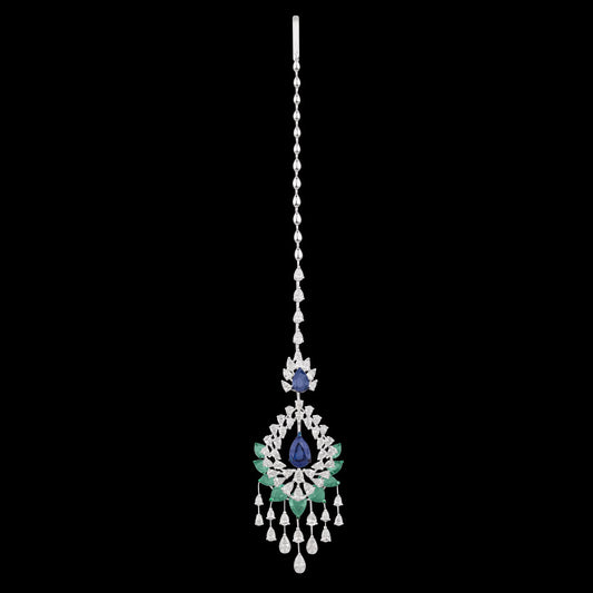 18K White Gold Diamond Jewellery - 2.726ct VS-SI-FG with Colour Stones