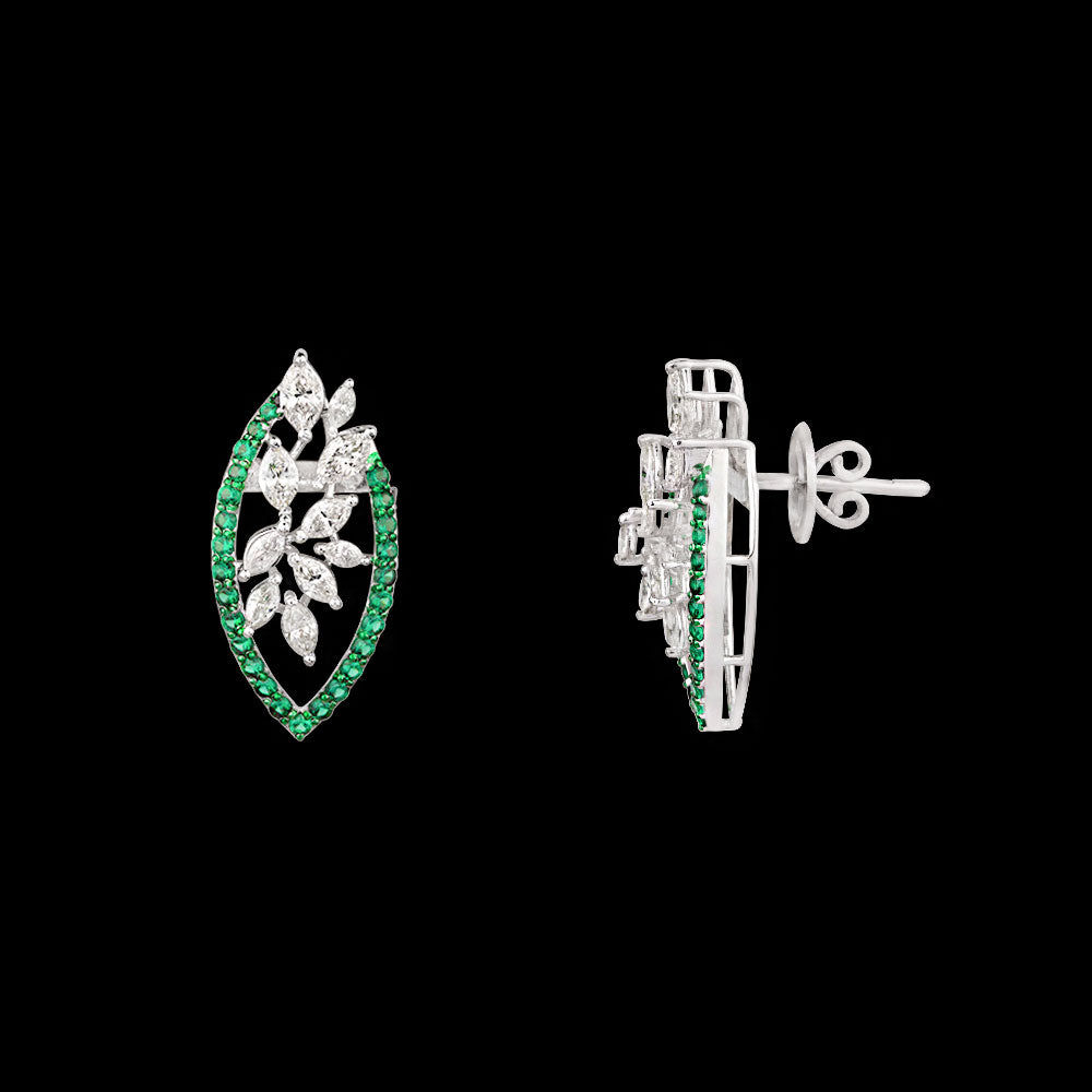 18K White Gold Diamond Jewellery - 1.7ct N-A with Colour Stones