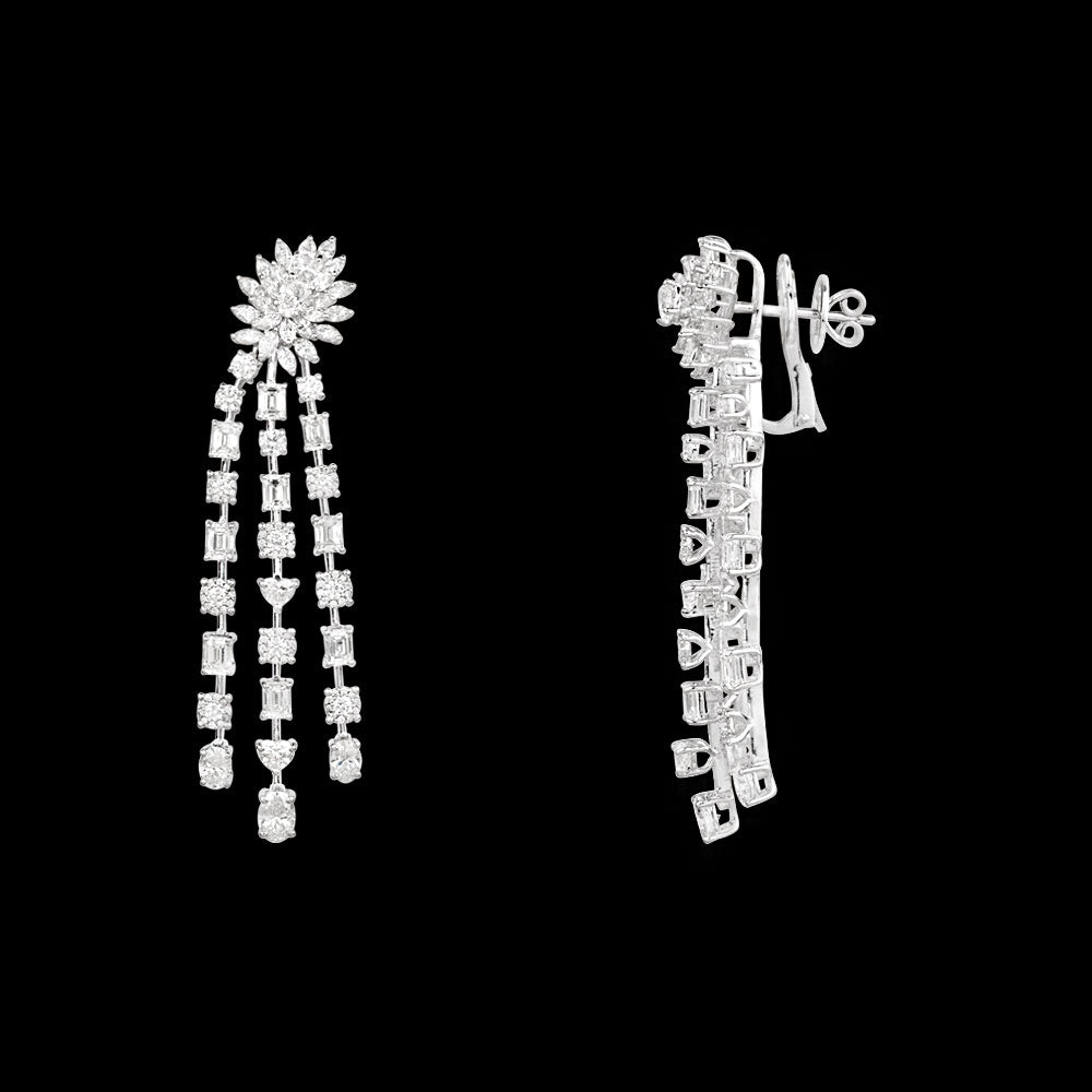 18K White Gold Diamond Jewellery - 13.011ct VVS-VS-GH