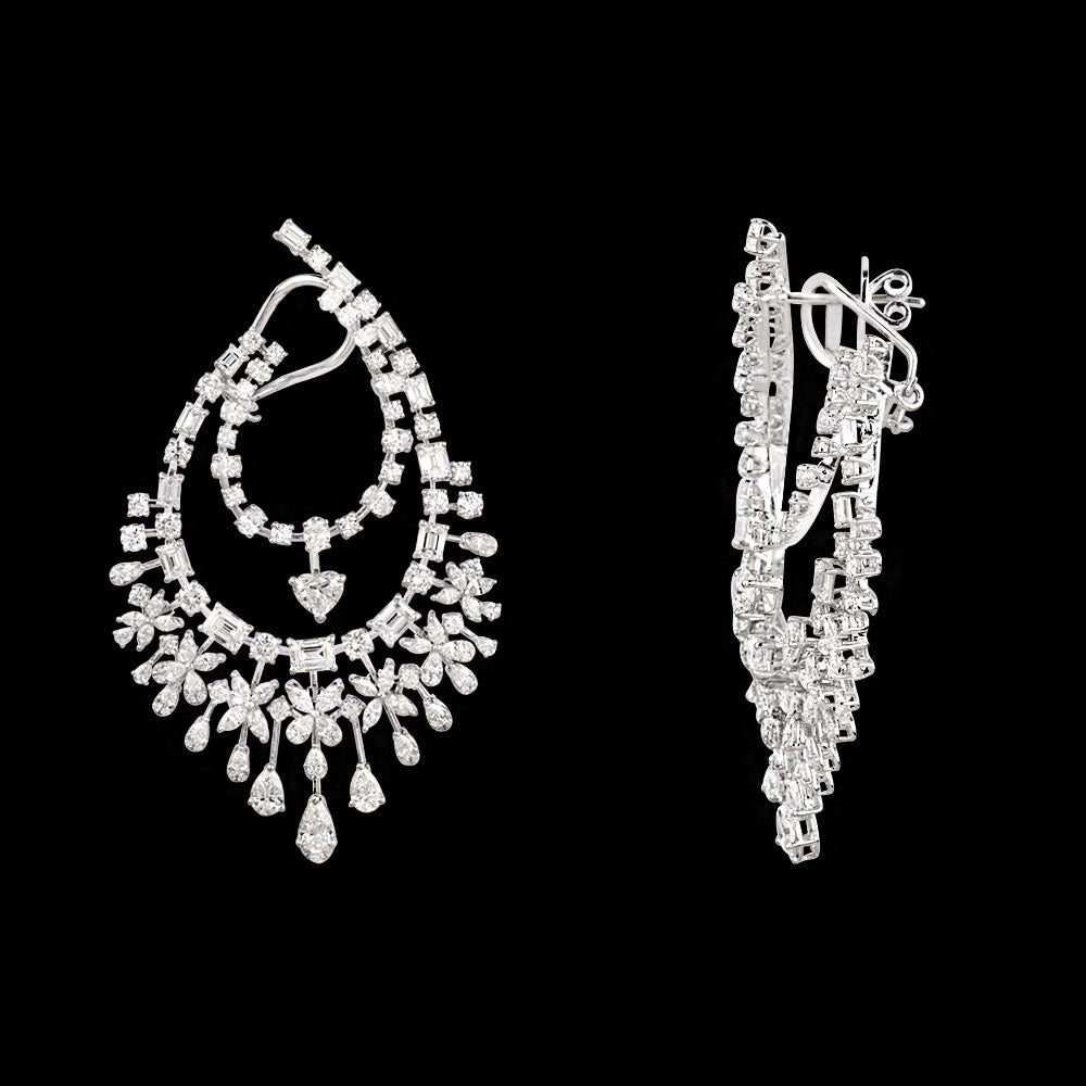 18K White Gold Diamond Jewellery - 15.387ct VVS-VS-GH