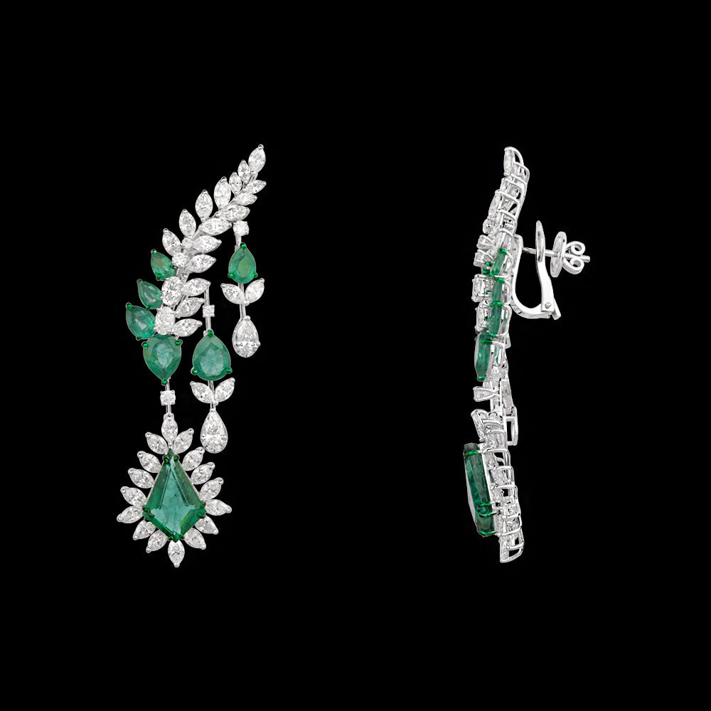 18K White Gold Diamond Jewellery - 16.252ct VS-SI-HI with Colour Stones