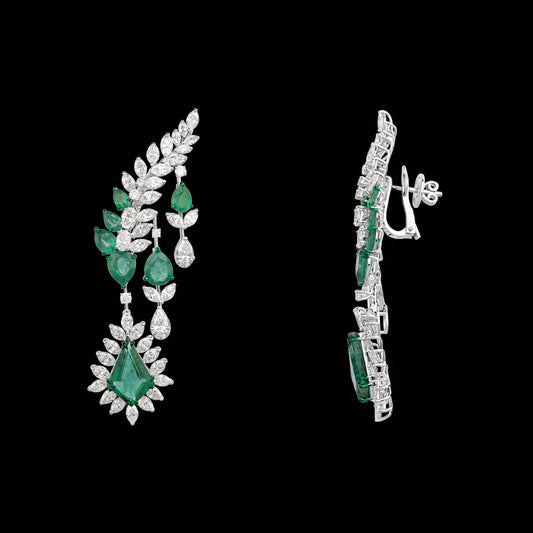 18K White Gold Diamond Jewellery - 16.252ct VS-SI-HI with Colour Stones