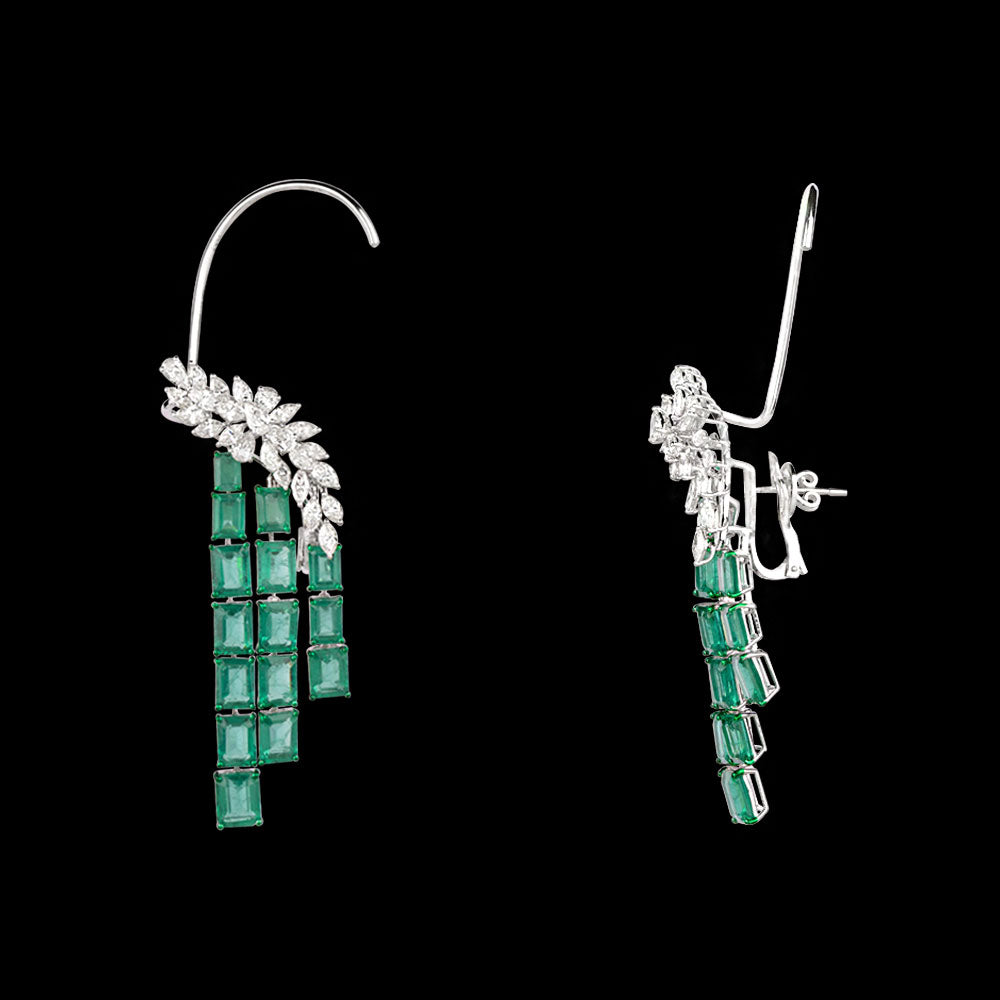 18K White Gold Diamond Jewellery - 8.771ct VS-SI-IJ with Colour Stones