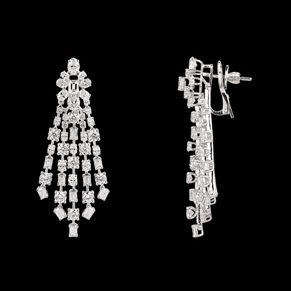 18K White Gold Diamond Jewellery - 18.742ct VVS-VS-GH