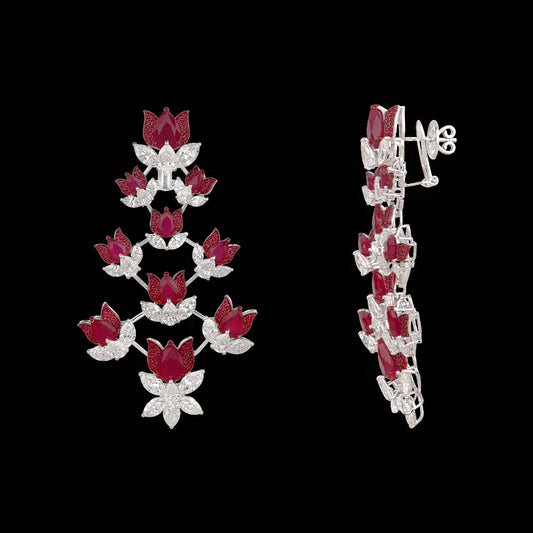 14K White Gold Diamond Jewellery - 16.82ct VS-SI-GH with Colour Stones