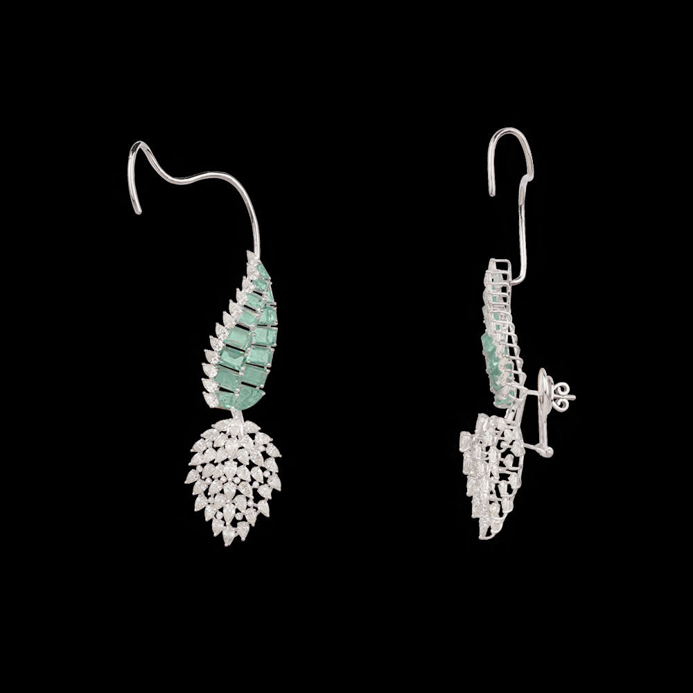 14K White Gold Diamond Jewellery - 8.391ct VS-SI-IJ with Colour Stones