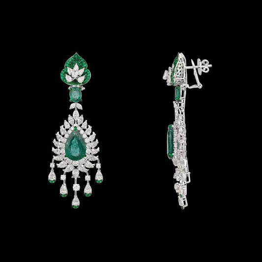 14K White Gold Diamond Jewellery - 14.445ct VS-SI-IJ with Colour Stones