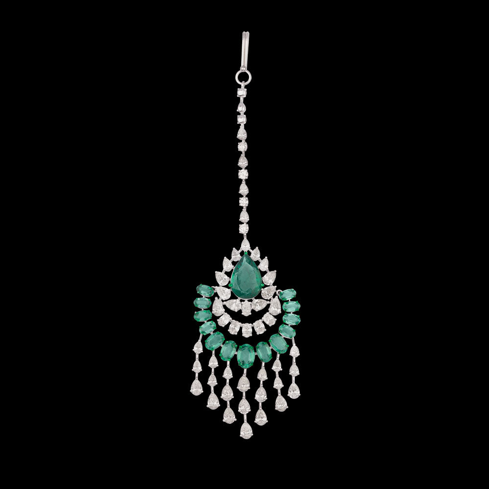 14K White Gold Diamond Jewellery - 6.158ct VS-SI-GH with Colour Stones