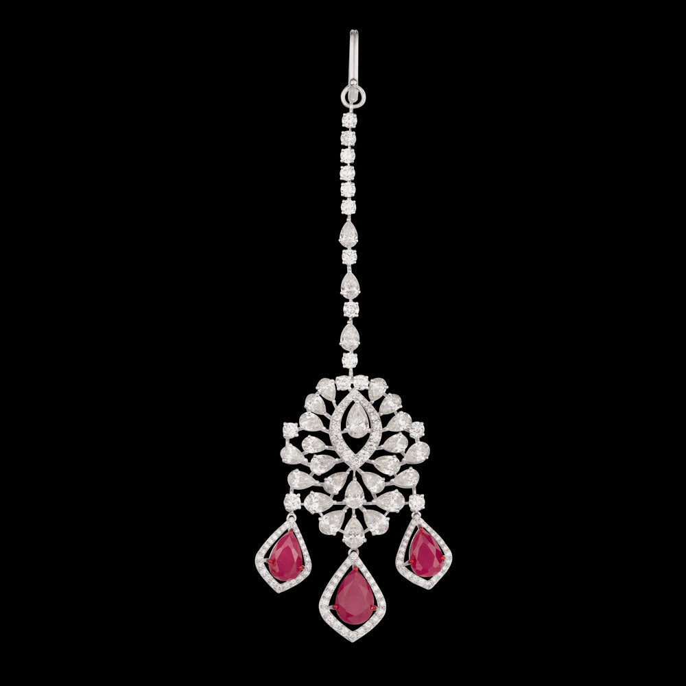 14K White Gold Diamond Jewellery - 8.436ct VS-SI-IJ with Colour Stones