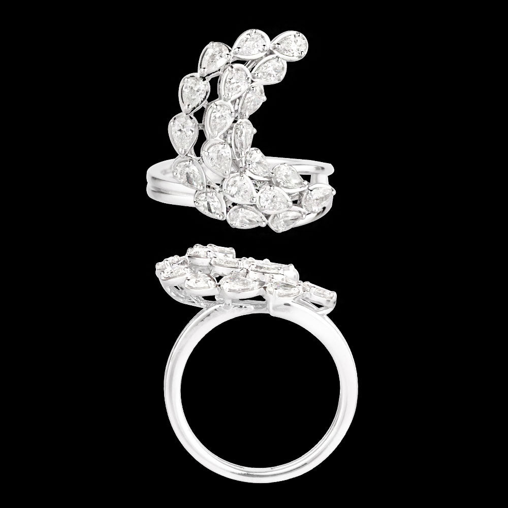 18K White Gold Diamond Ring - 1.51ct VS-SI-GH