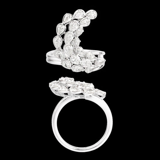 18K White Gold Diamond Ring - 1.51ct VS-SI-GH