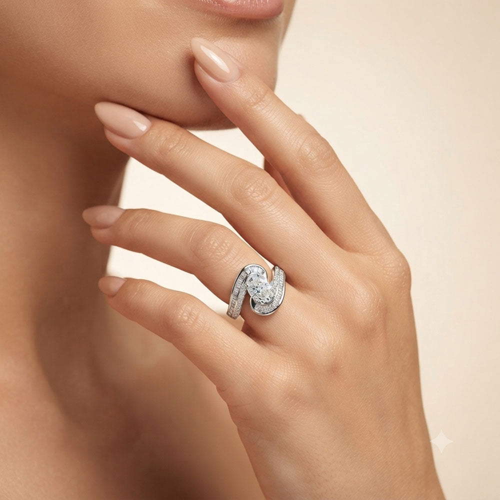 18K White Gold Diamond Ring - 1.253ct VS-SI-FG