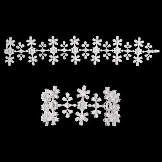 14K White Gold Diamond Bracelet - 29.267ct VS-SI-GH