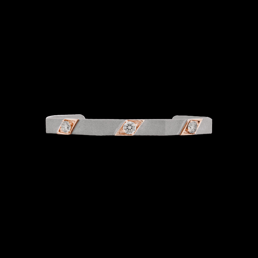 14K White Gold Diamond Kada - 1.41ct VVS-VS-HI
