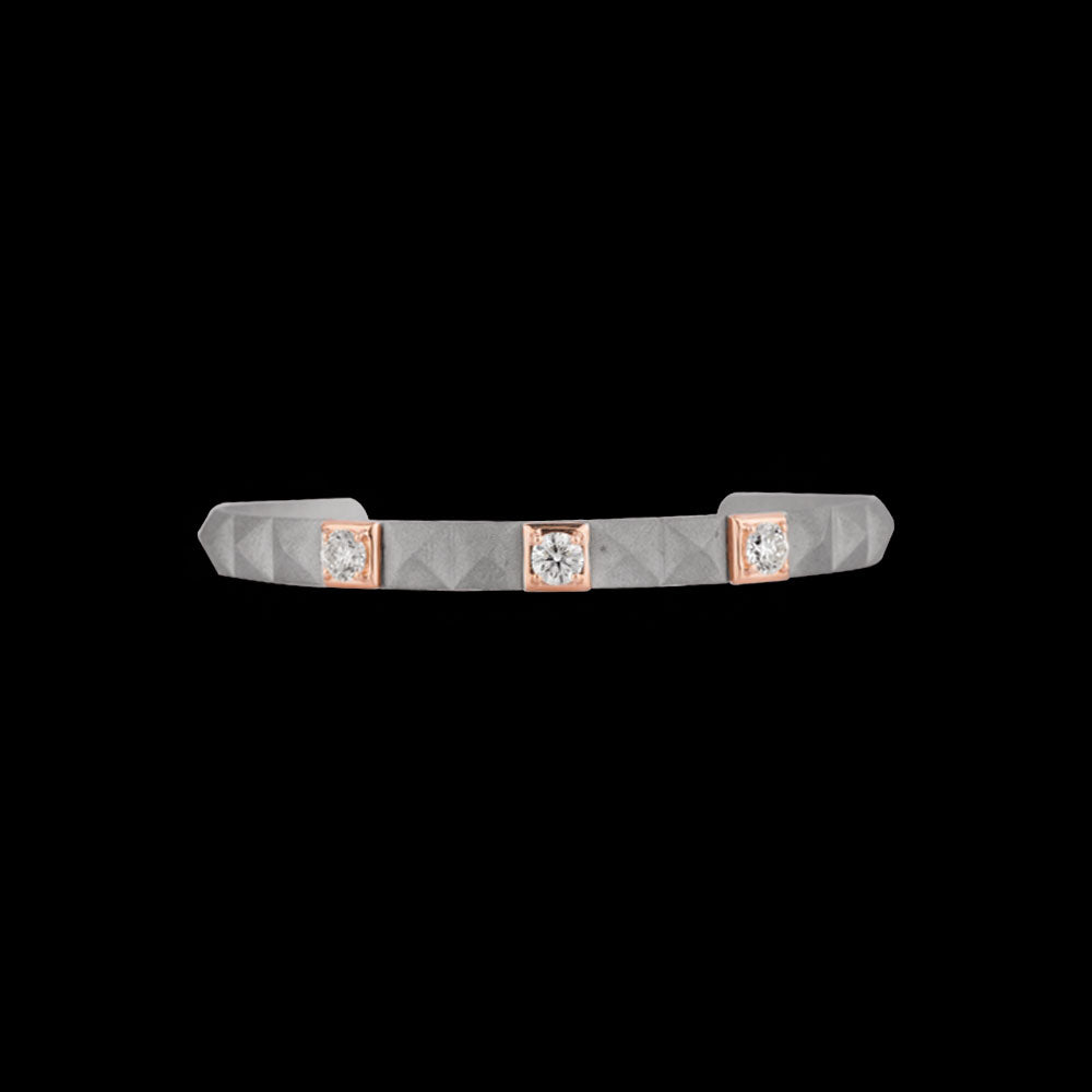 14K White Gold Diamond Kada - 1.39ct VVS-VS-HI