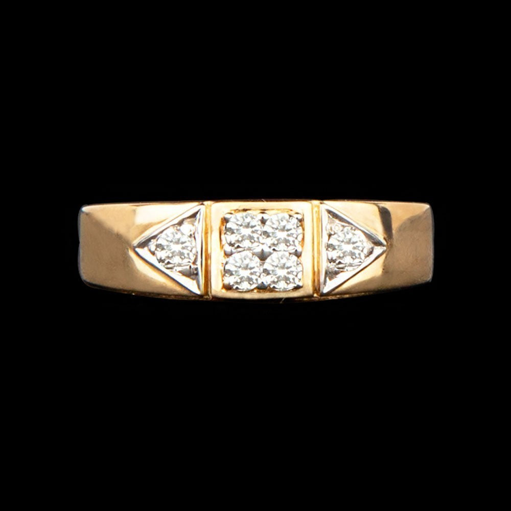 14K Yellow Gold Diamond Ring - 0.21ct SI-IJ
