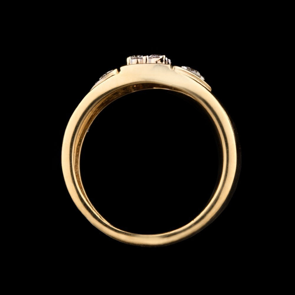 14K Yellow Gold Diamond Ring - 0.21ct SI-IJ