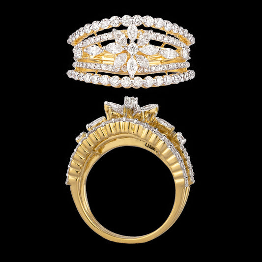 18K Yellow Gold Diamond Ring - 1.46ct SI-GH