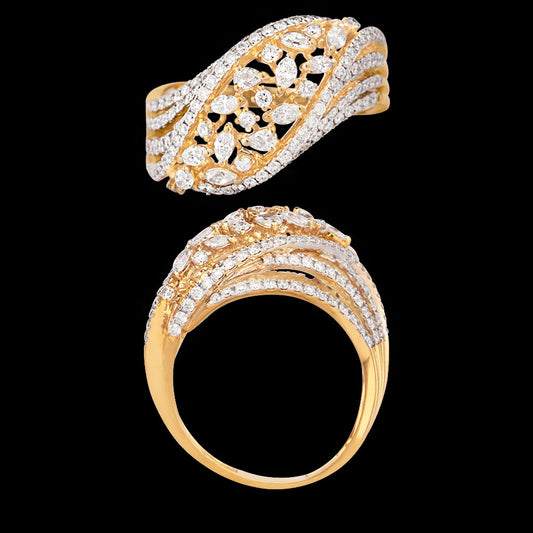 18K Yellow Gold Diamond Ring - 1.385ct VS-FG