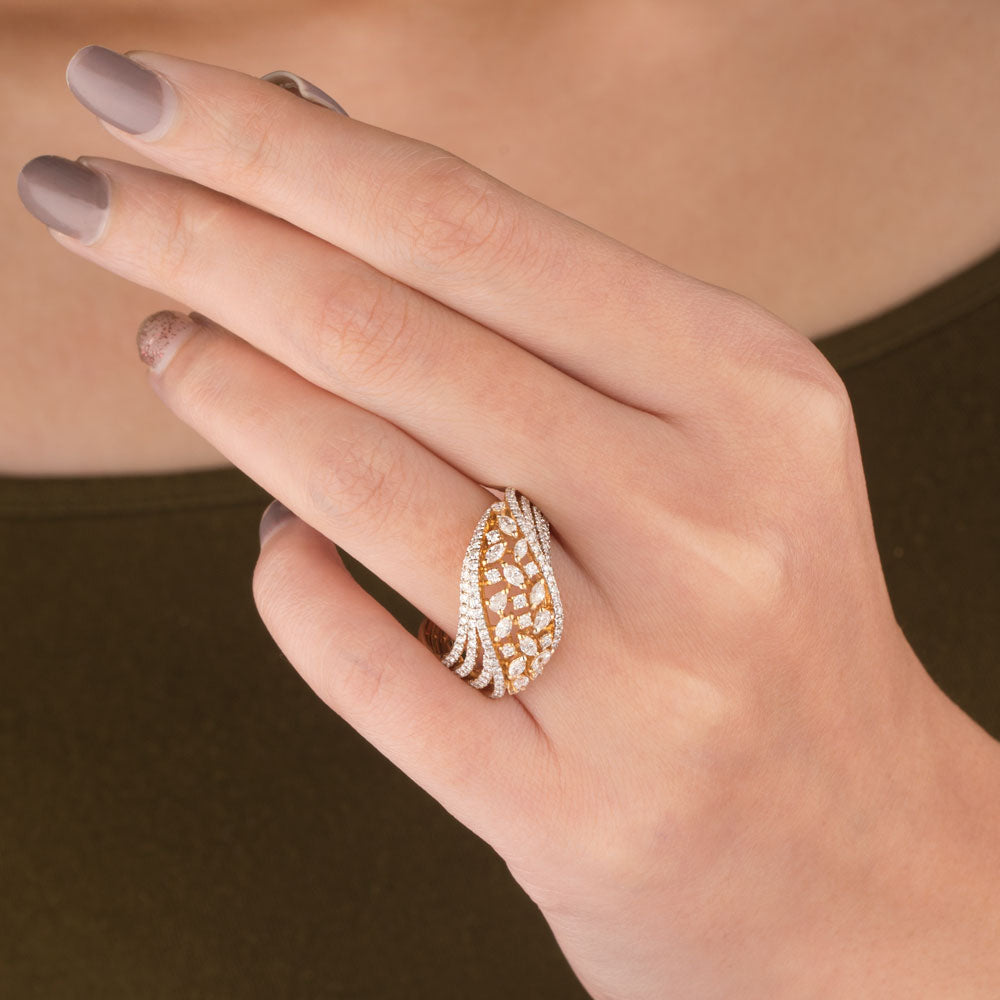 18K Yellow Gold Diamond Ring - 1.385ct VS-FG