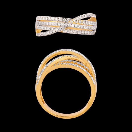 18K Yellow Gold Diamond Ring - 0.537ct VVS-VS-GH