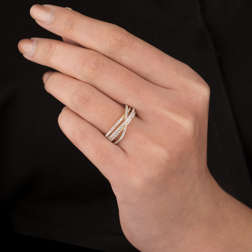 18K Yellow Gold Diamond Ring - 0.537ct VVS-VS-GH