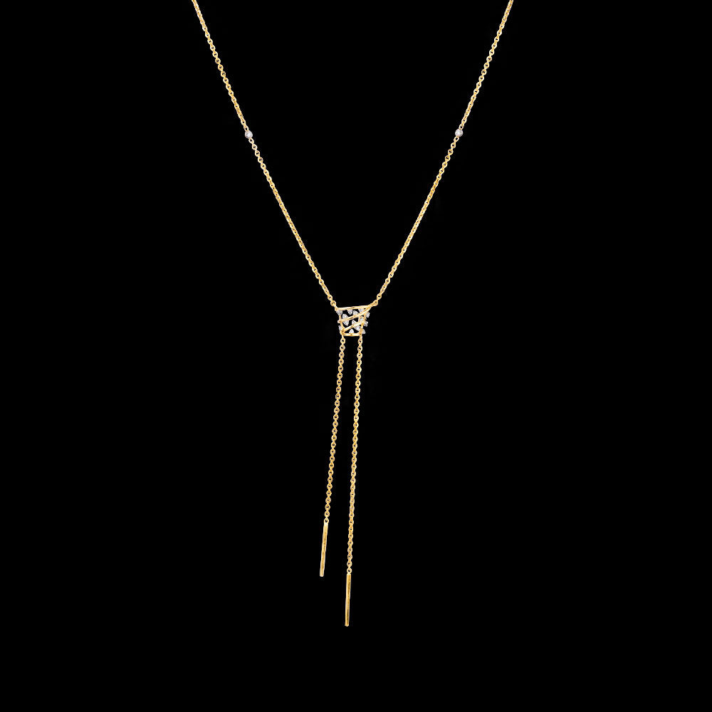 18K Yellow Gold Diamond Pendant - 0.126ct SI-IJ