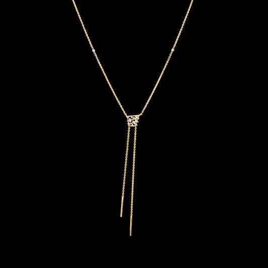 18K Yellow Gold Diamond Pendant - 0.126ct SI-IJ