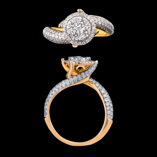 18K Yellow Gold Diamond Ring - 1.28ct VS-FG