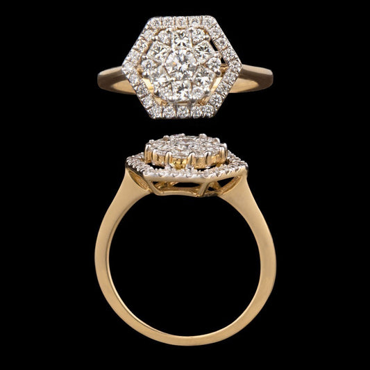 14K Yellow Gold Diamond Ring - 0.822ct SI-GH