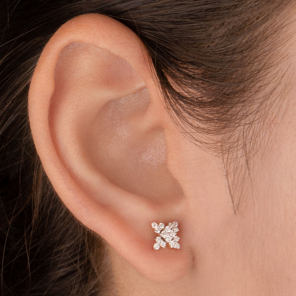 14K Yellow Gold Diamond Earrings - 0.28ct SI-IJ
