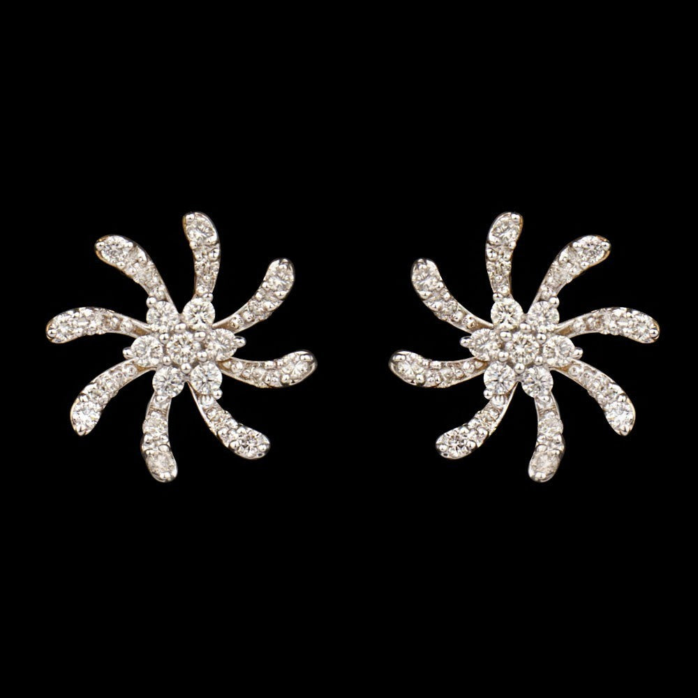 18K Yellow Gold Diamond Earrings - 0.37ct VVS-VS-GH