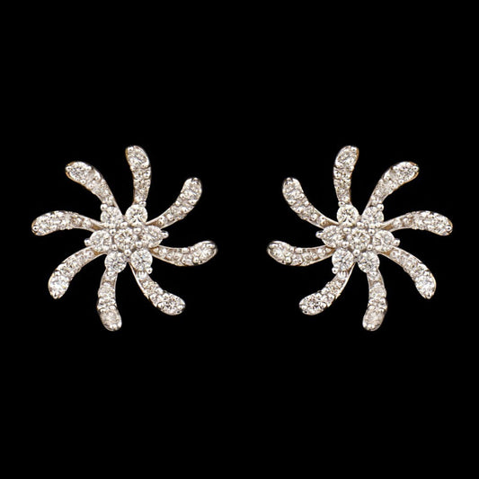 18K Yellow Gold Diamond Earrings - 0.37ct VVS-VS-GH