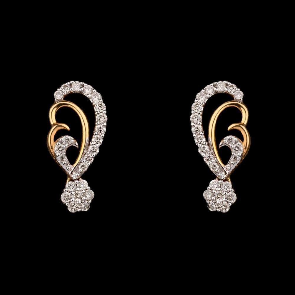 18K Yellow Gold Diamond Earrings - 0.27ct VVS-VS-GH