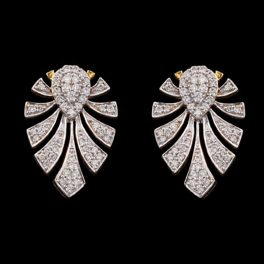 18K Yellow Gold Diamond Earrings - 0.67ct SI-IJ