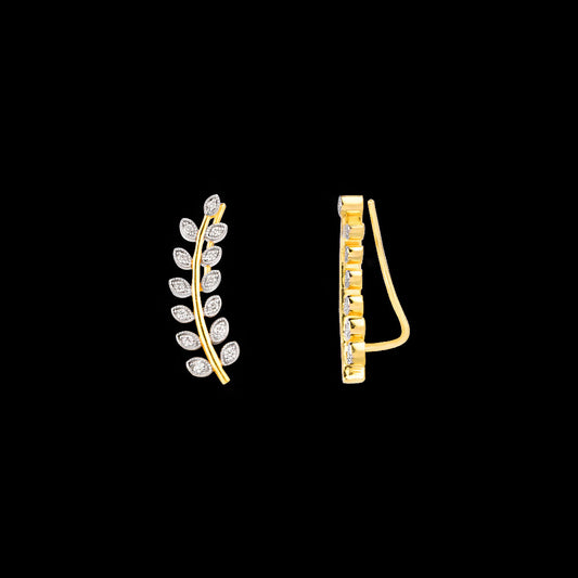 14K Yellow Gold Diamond Earrings - 0.218ct VS-GH
