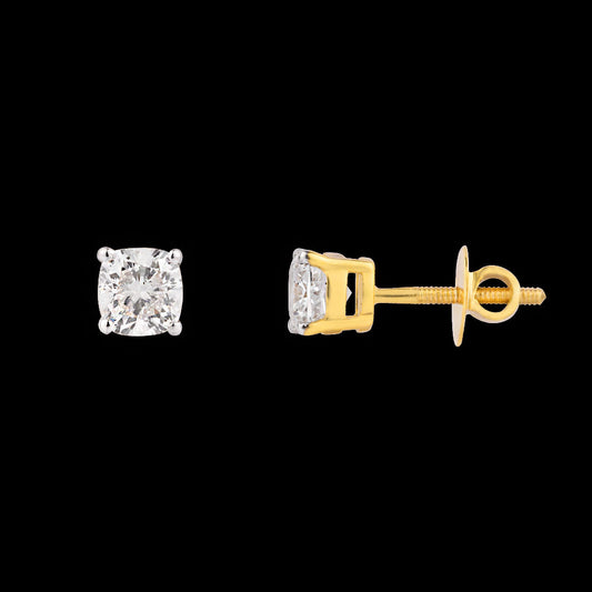 18K Yellow Gold Diamond Earrings - 1.146ct VS-SI-EF
