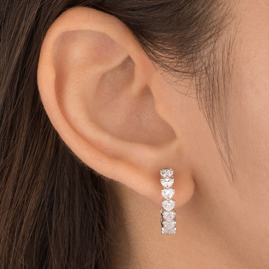 14K Yellow Gold Diamond Earrings - 2.945ct VVS-EF