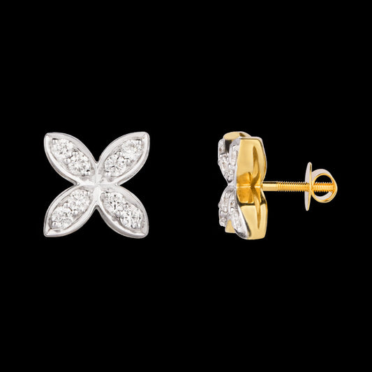 14K Yellow Gold Diamond Earrings - 0.29ct SI-IJ